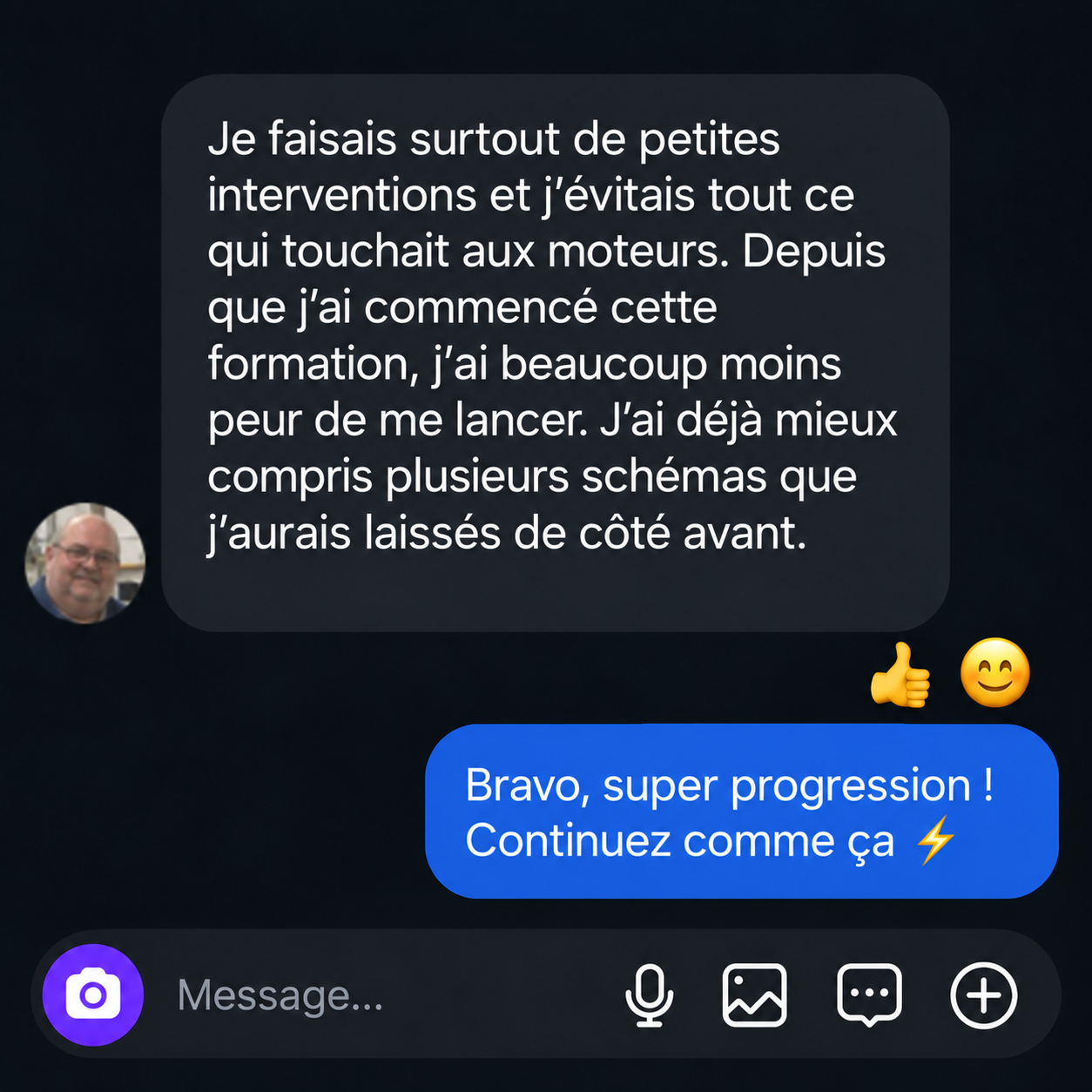 Témoignage d'un élève de la Méthode R.E.C.